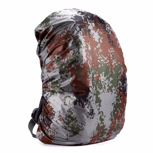Logo personalizzato Zaino da arrampicata Zaino con copertura antipioggia Borsa impermeabile 35L 45L 50L 60L Copertura impermeabile Camo Tattico Escursione di campeggio all'aperto