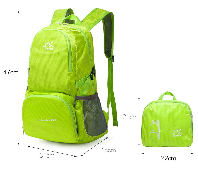 Fashion Foldable Lightweight Outdoor Sports Leisure Travel Waterproof Cycling Bicycle Camping Hiking Picnic Backpack Pack Bag (CY0027)