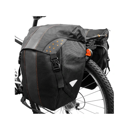 Bicycle Bag Clip-on Quick-Release All Weather Bike Panniers (Pair) , Includes Rain Cover