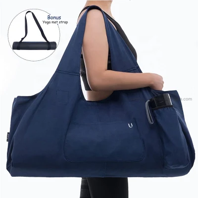 Borsa tote grande in tela per tappetino yoga per donna Logo personalizzato del produttore